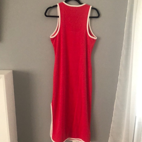 ⭕️ PRICE FIRM Juicy Couture Terry Cloth Pink Slit Sundress Size Medium - Picture 8 of 8
